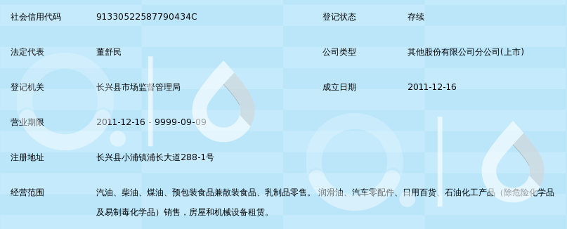 中國石油天然氣股份浙江長興浦長加油站 拓展日用化學產品銷售，打造便民服務新生態